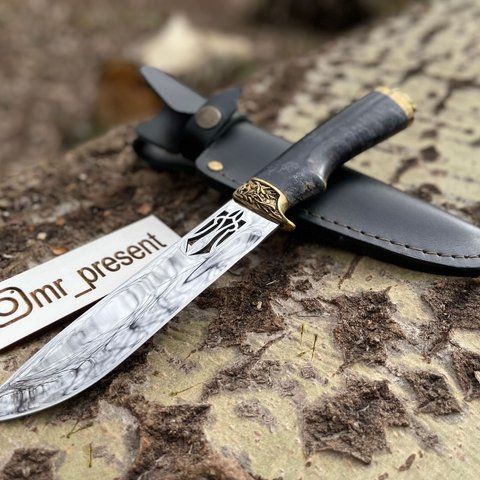 Ніж мисливський з гравіюванням КОЗАК. Подарунок чоловіку КОЗАК фото