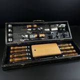 Набір шампурів у кейсі Турист 4 Black M. Шашличний набір. Подарунок братові Турист 4 Black M фото