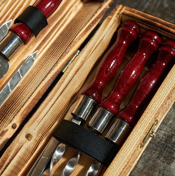 Набір шампурів у кейсі Blackwood mini №2. Шашличний набір. Подарунок чоловікові Blackwood mini №2 фото