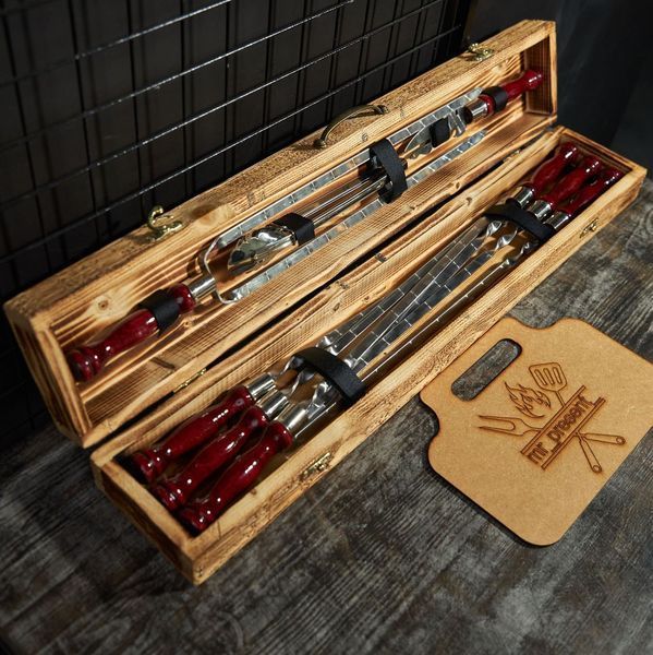 Набір шампурів у кейсі Blackwood mini №2. Шашличний набір. Подарунок чоловікові Blackwood mini №2 фото