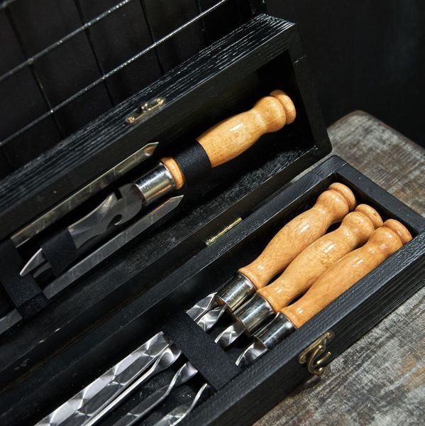 Набір шампурів у кейсі Blackwood mini №3. Шашличний набір. Подарунок чоловікові Blackwood mini №3 фото