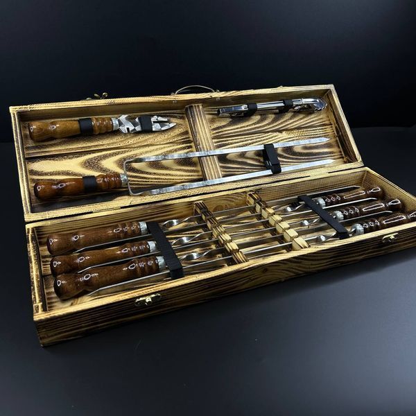 Набір шампурів у кейсі Ml-Box 2 S. Шашличний набір. Подарунок хлопцю  Ml-Box 2 S фото