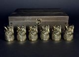 Набір чарок ручної роботи "Царський улов 1" у кейсі Царський улов 1 фото